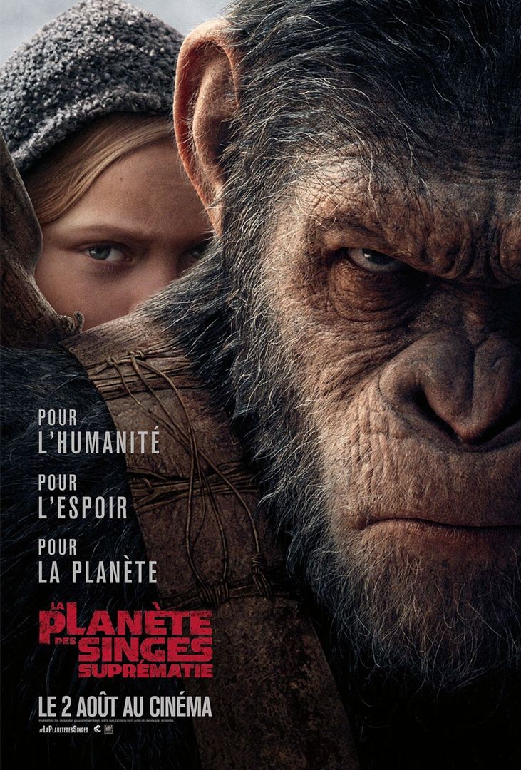La Planète des Singes - Suprématie FRENCH BluRay 720p 2017